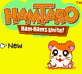 Hamtaro - Ham-Hams Unite! (USA) Title Screen